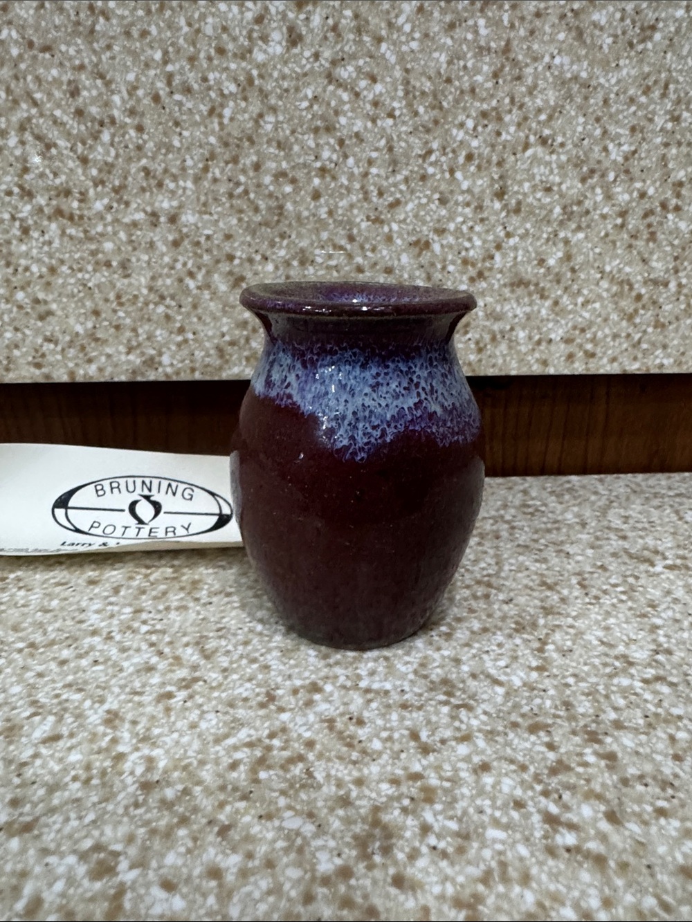 Studio mini Glazed Ceramic Vase Bruning Pottery